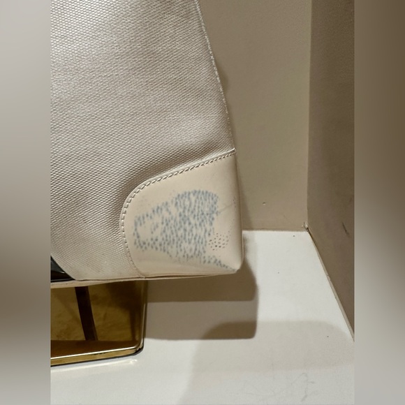 GUCCI Sherry Line Shoulder Bag Canvas Patent leather White - Picture 2 of 12